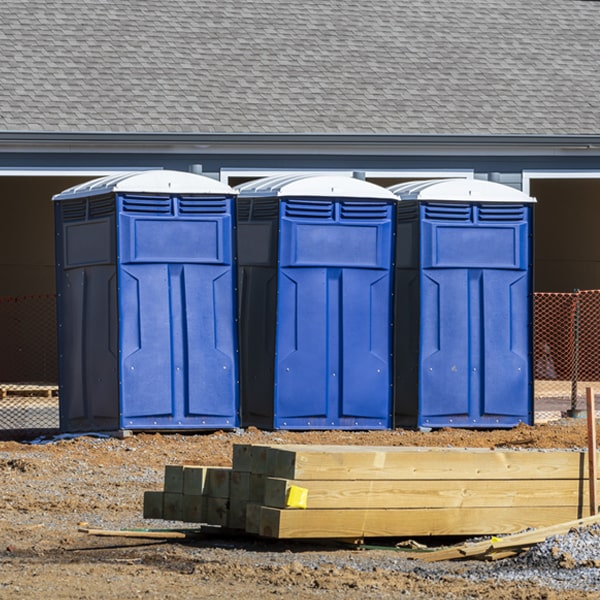 do you offer hand sanitizer dispensers inside the porta potties in Harriston